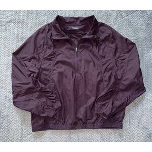 Athleta Grace‎ Half Zip Top Pullover Jacket Running Athletic Plum Purple Sz M